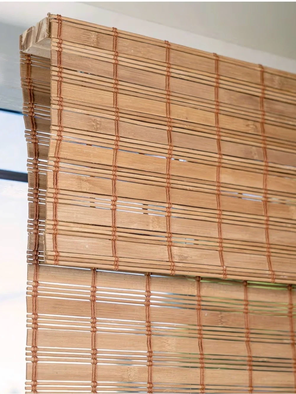 Chicology 31x64 Cordless Bamboo Roman Shade Woven Wood Blind NWT